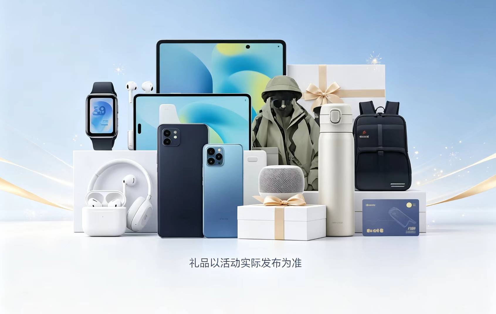 仿实极客营活动礼品示意图